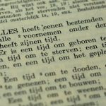 A inspirational text from the Bible: Ecclesiastes 3