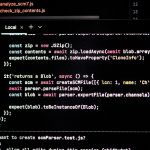 Computer screen displaying lines of code
